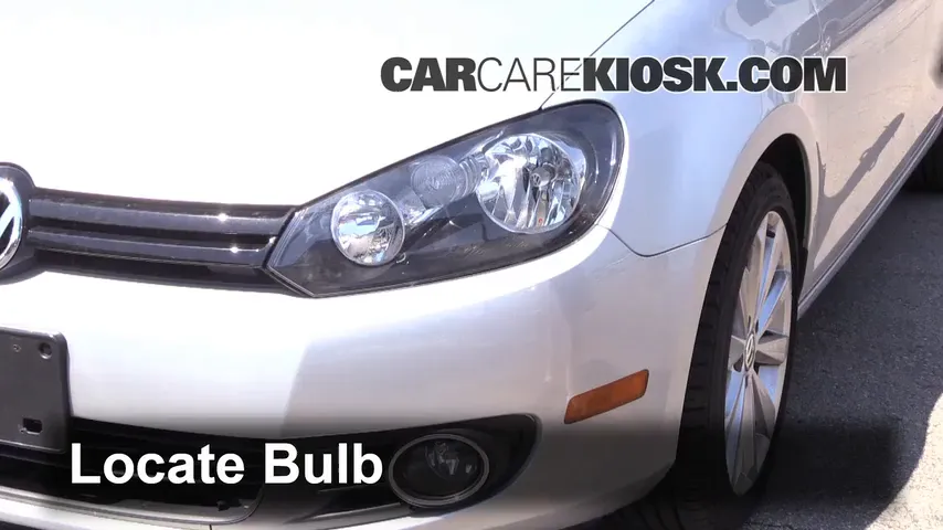 2013 Volkswagen Golf TDI 2.0L 4 Cyl. Turbo Diesel Hatchback (4 Door) Luces Faro delantero (reemplazar foco)